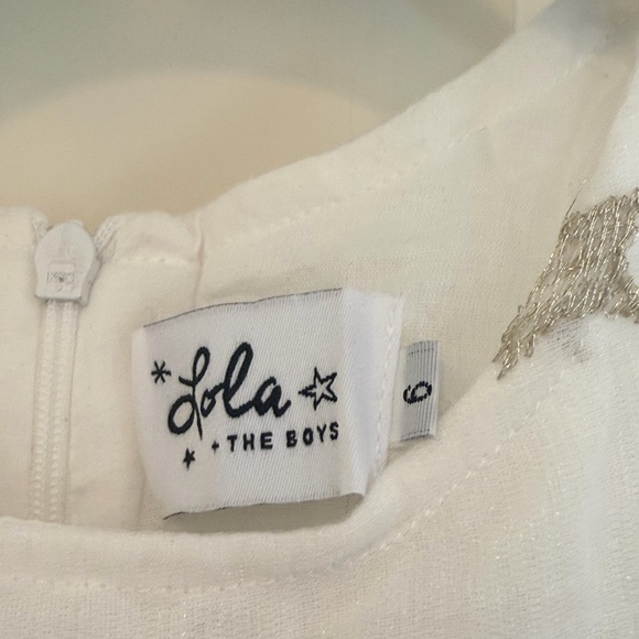 ✨ Lola + The Boys Starry Tulle Dress – White Iridescent Constellation – Size 6 - Picture 2 of 6